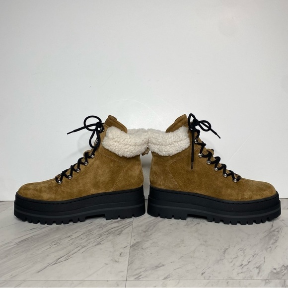New! Marc Fisher Pierson Platform Lug Sole Lace Up Bootie 8 1/2 M - Picture 7 of 14